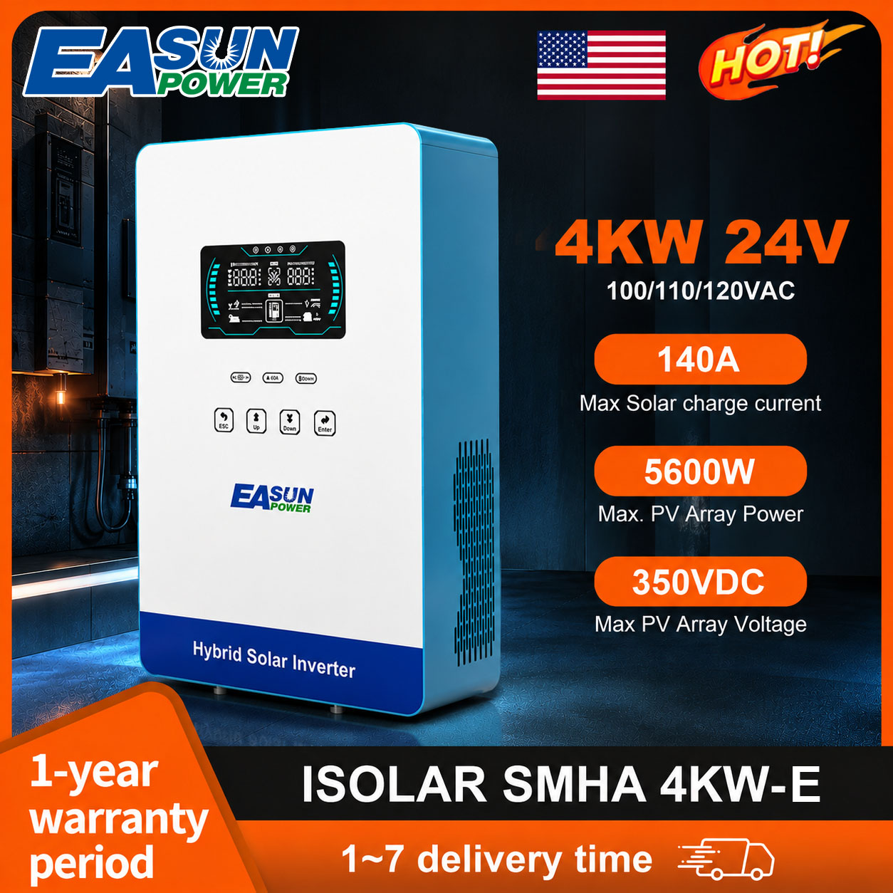Grid Tie Inverter Limiter 2000W - EASUN POWER عاكس شمسي خارج الشبكة