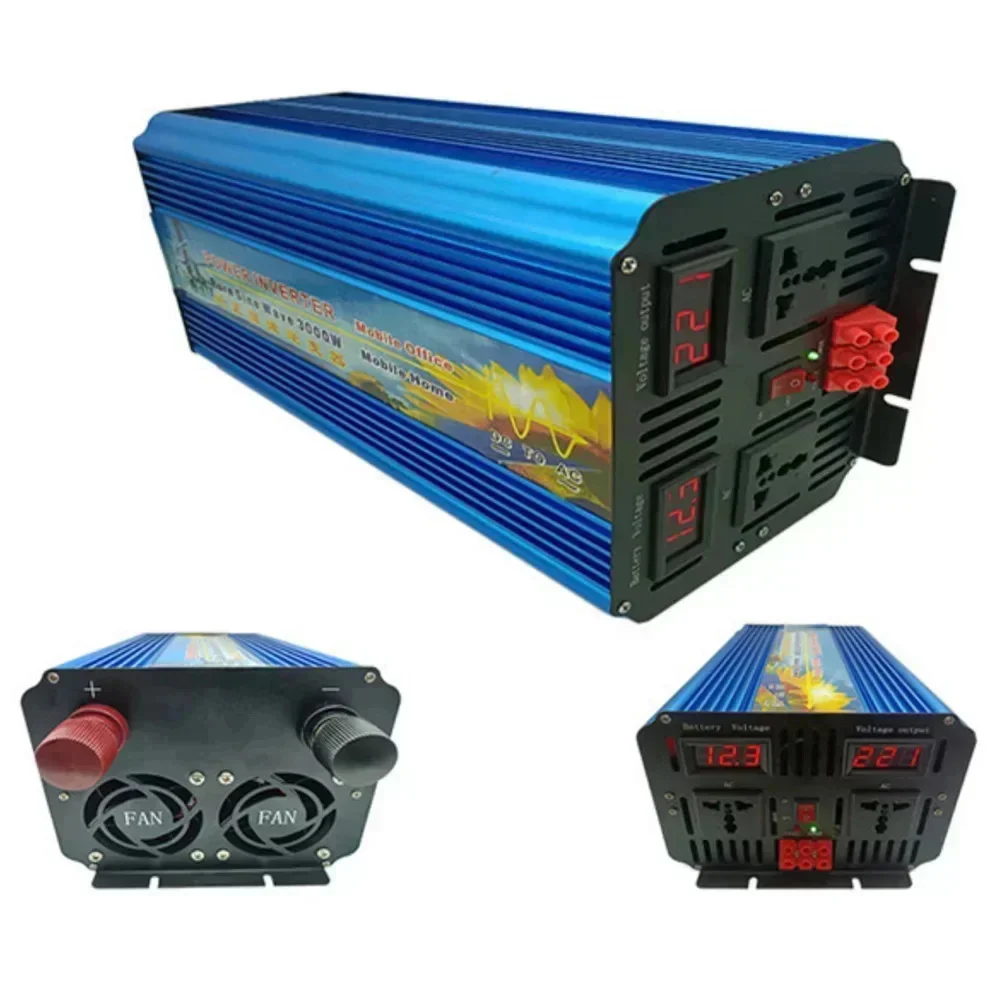 محول طاقة شمسية عالي القدرة بق - مراجعة Pure Sine Wave Inverter 5000W 48V 220V وسعره