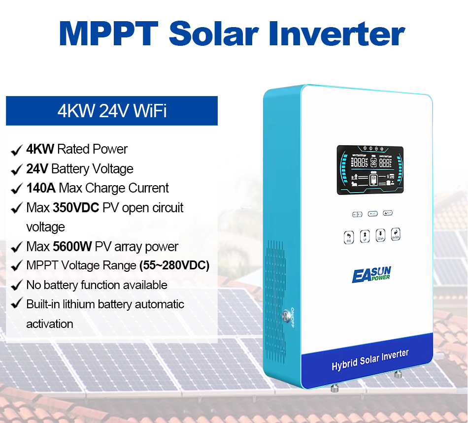 EASUN POWER عاكس شمسي خارج الش - مراجعة Grid Tie Inverter Limiter 2000W وسعره