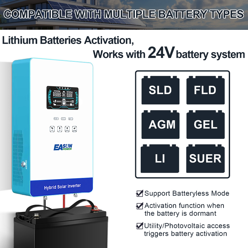 EASUN POWER محول طاقة هجين خار - مراجعة Grid Tie Inverter Limiter 2000W وسعره