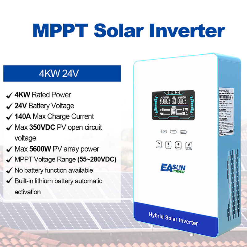 عاكس طاقة هجين EASUN POWER بقد - مراجعة Grid Tie Inverter Limiter 2000W وسعره